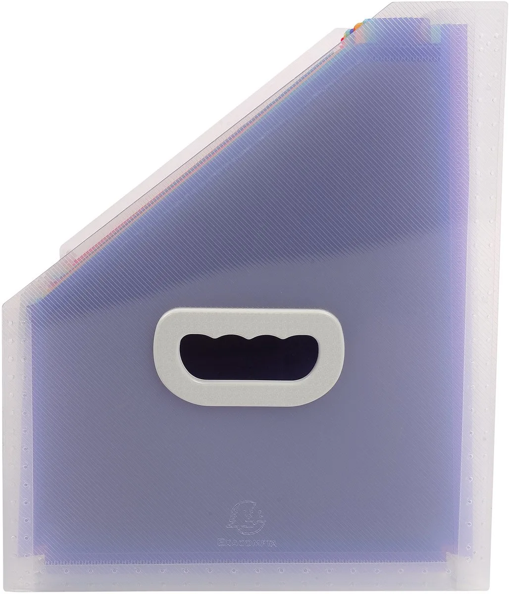 Exacompta 4x Crystal PP Tijdschriftenhouder 12 tabs - 55598E de Exacompta en Transparent – photo produit