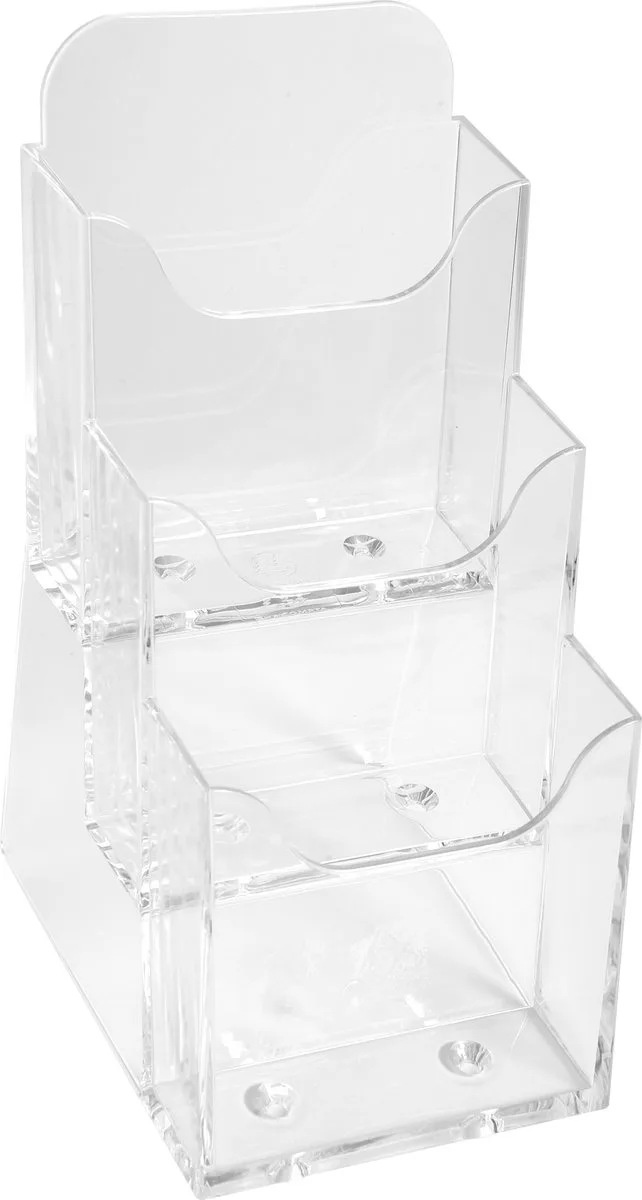 Exacompta 4x Folderhouder met 3 vakken (10x21cm) - 73158D van Exacompta in Transparant – productfoto