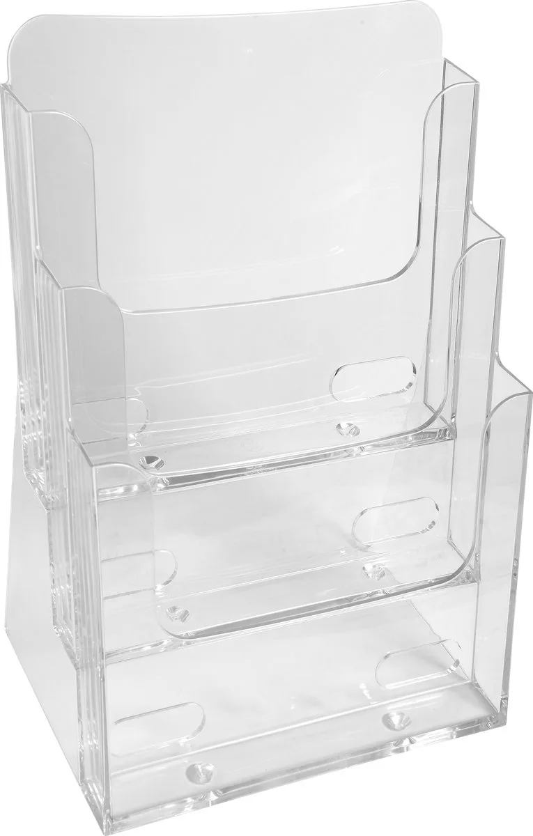Exacompta 4x Folderhouder met 3 vakken A4 - 74158D van Exacompta in Transparant – productfoto