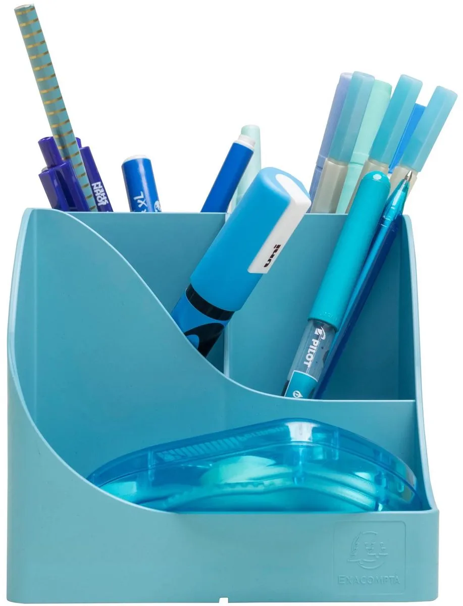 Exacompta 4x Pennenhouder Pen Wave Pop N'Co - 69591D van Exacompta in Cyaan – productfoto