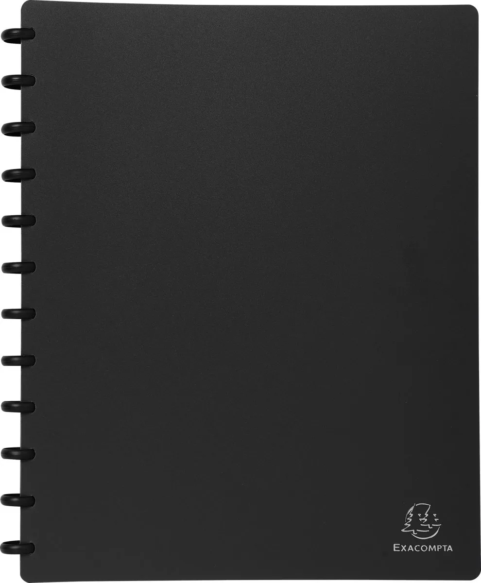 Exacompta 4x Showalbum met ringen en uitneembare tassen - harde PP - 30 tassen - 60 zichten - A4 - 86351E de Exacompta en Noir – photo produit