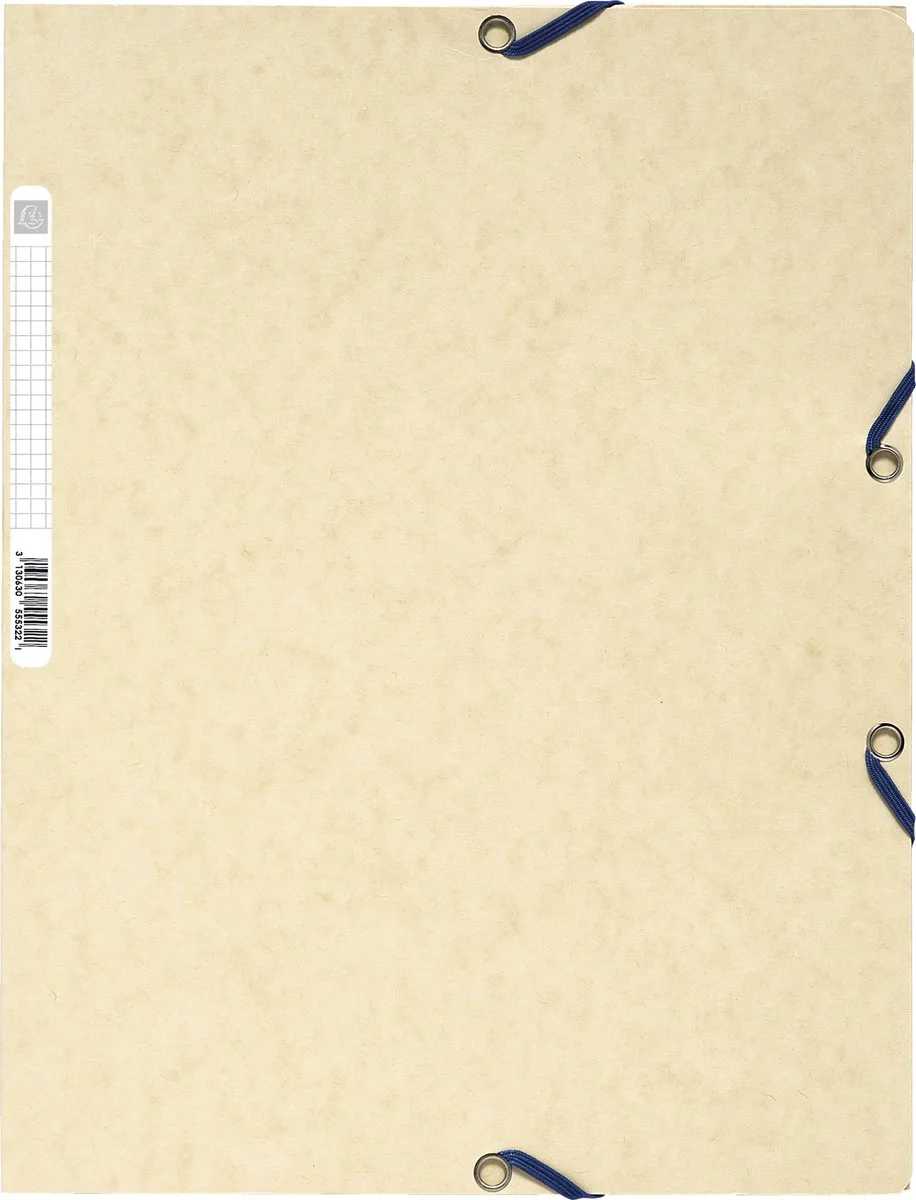 Exacompta 50x Elastomap 3 kleppen in glanskarton 400g/m2 - A4 - 55550E van Exacompta in Geassorteerde pastel kleuren – productfoto
