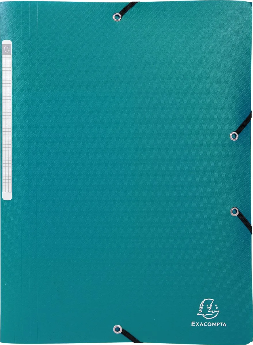 Exacompta 50x Elastomap met 3 kleppen -A4 - PP Opak - 55083E van Exacompta in Donkergroen – productfoto
