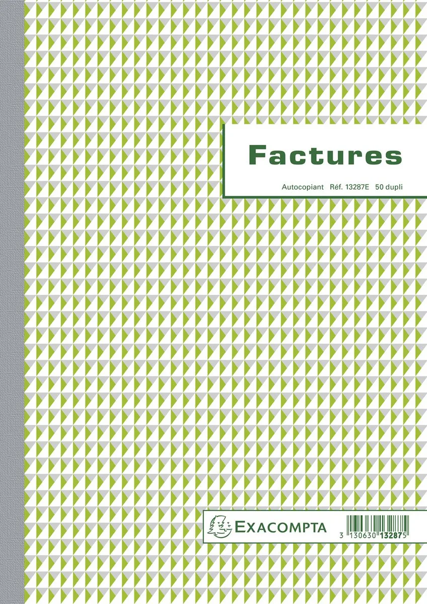 Exacompta 5x Doorschrijfpapier Facturen 29,7x21cm 50 zelfkopiërend papier dupli - - 13287E by Exacompta in Ander – product photo