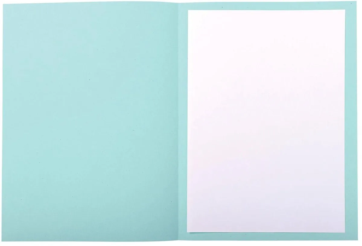 Exacompta 5x FOREVER 220 Pak 50 bedrukte dossiermappen 220g/m2 - 24x32cm voor A4. - 435006E by Exacompta in Light blue – product photo