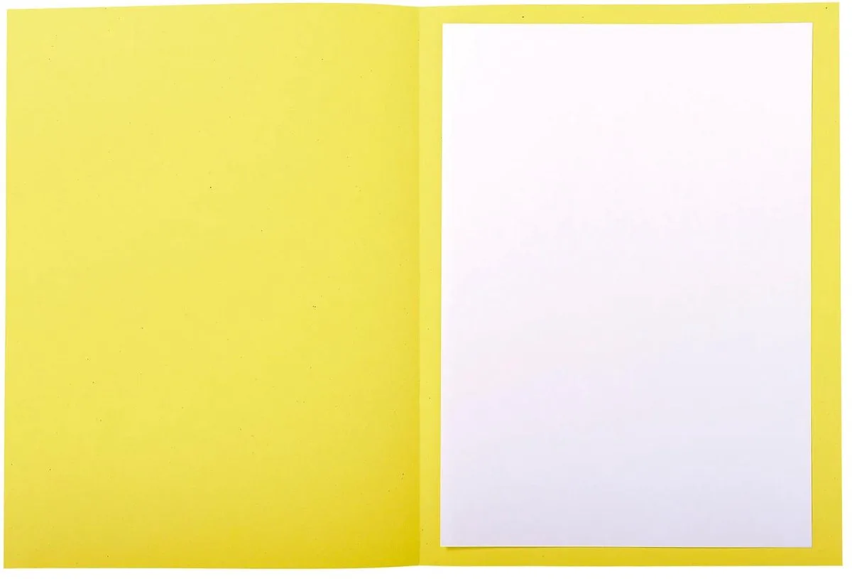 Exacompta 5x FOREVER 220 Pak 50 bedrukte dossiermappen 220g/m2 - 24x32cm voor A4. - 435005E by Exacompta in Yellow – product photo