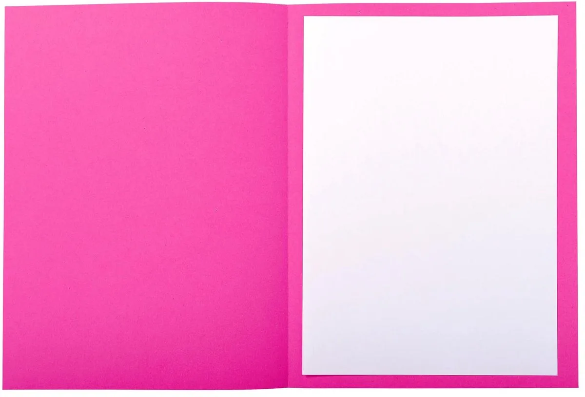 Exacompta 5x FOREVER 220 Pak 50 bedrukte dossiermappen 220g/m2 - 24x32cm voor A4. - 435020E by Exacompta in Fuchsia – product photo