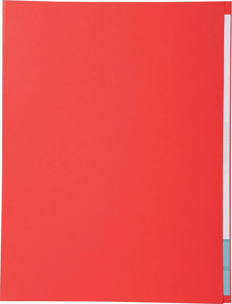 Exacompta 5x FOREVER170 Pak van 100 dossiermappen 170g/m2 met overslag van 1 cm - 24x32cm voor A4. - 421012E by Exacompta in Red – product photo