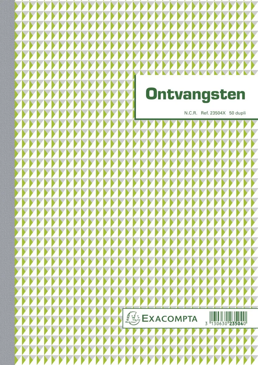 Exacompta 5x Ontvangsten 29,7x21cm 50 blad - doorschrijfpapier dupli - Nederlandstalig - - 23504X från Exacompta i Ander – produktbild