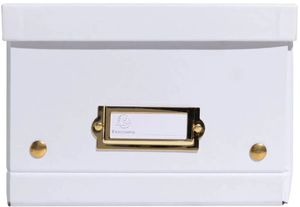 Exacompta 5x Opbergdoos in karton 20x26x15cm Neo Deco, vlak geleverd - 62258E by Exacompta in White – product photo