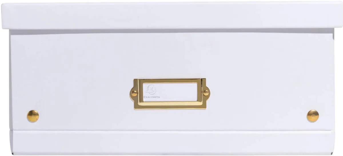 Exacompta 5x Opbergdoos in karton 33x50x16cm Neo Deco, vlak geleverd - 62458E by Exacompta in White – product photo