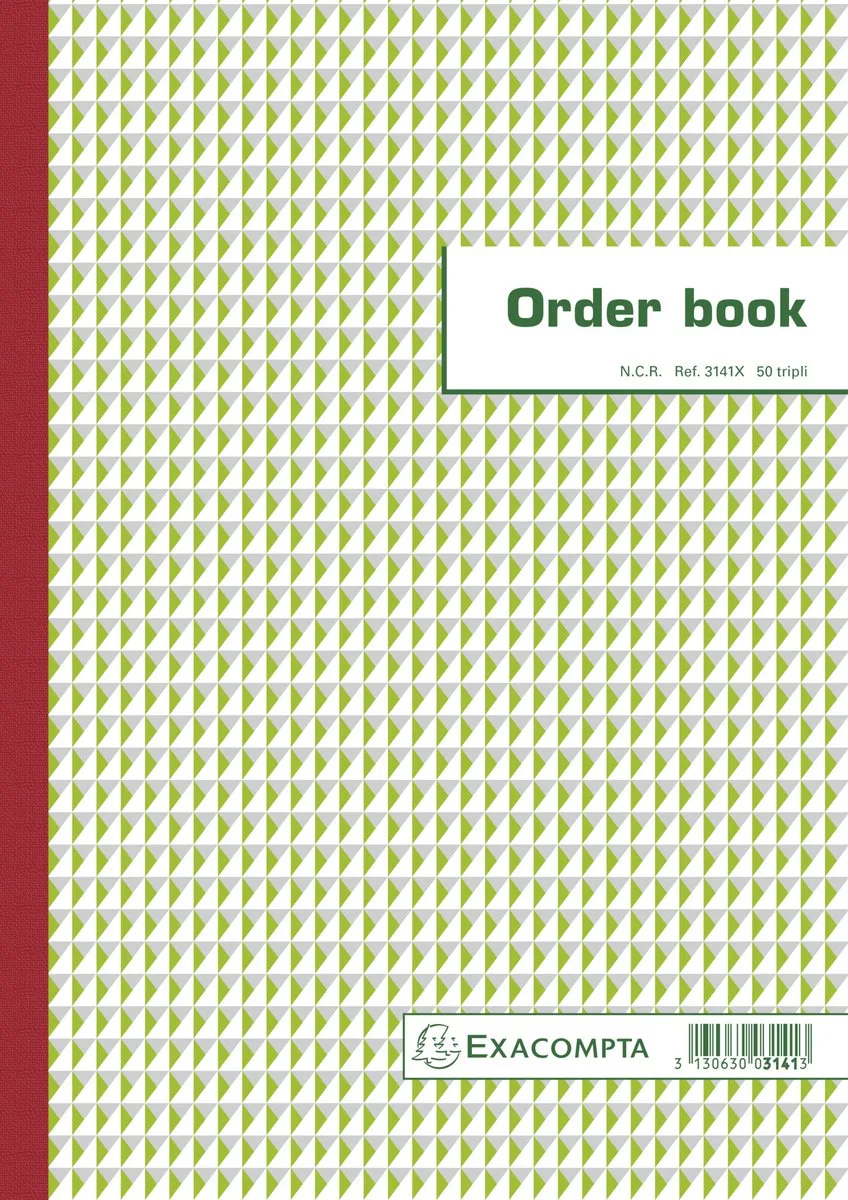 Exacompta 5x Orderbook gelijnd 29,7x21cm 50 blad doorschrijfpapier tripli - - 3141X de Exacompta en Ander – photo produit