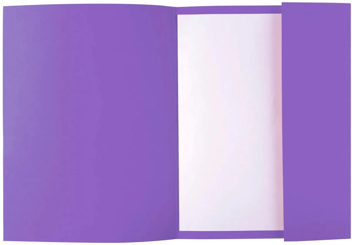 Exacompta 5x ROCK''S 210 -Pak van 50 dossiermappen 210g/m2 met 1 klep - 24x32cm A4 - 218008E by Exacompta in Purple – product photo