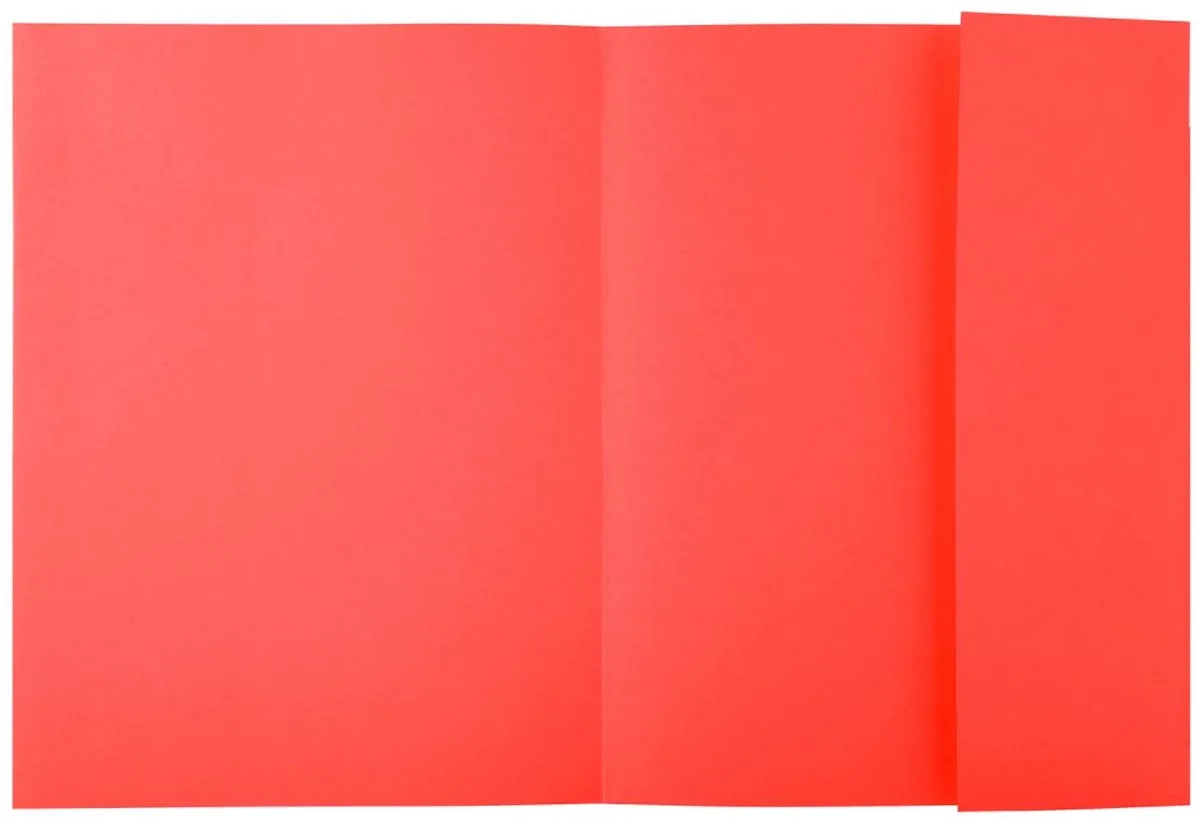 Exacompta 5x ROCK''S 210 -Pak van 50 dossiermappen 210g/m2 met 1 klep - 24x32cm A4 - 218012E by Exacompta in Red – product photo