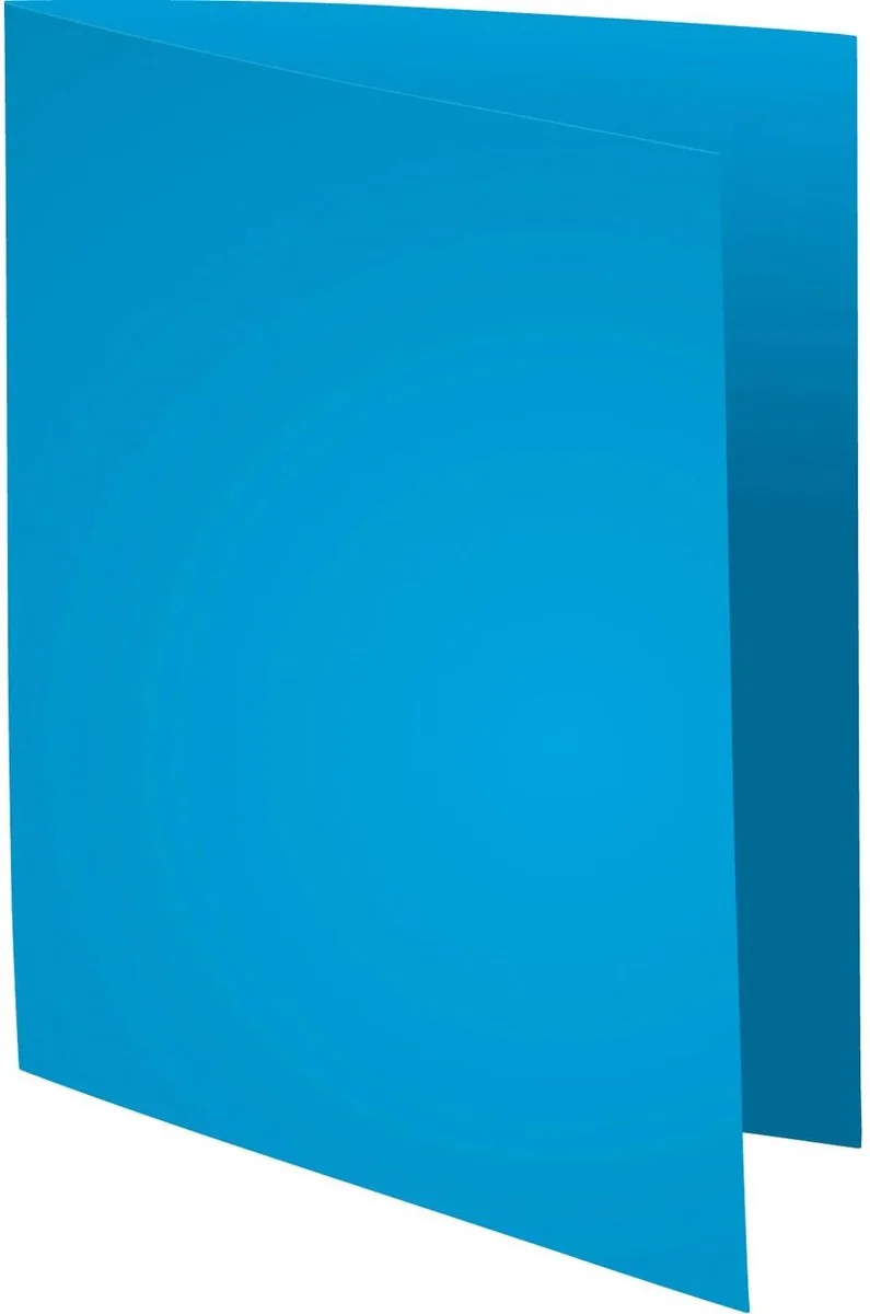 Exacompta 5x SUPER 160 - Pak van 100 dossiermappen 160g/m2- 24x32 cm voor A4. - 340010E de Exacompta en Fel blauw – photo produit