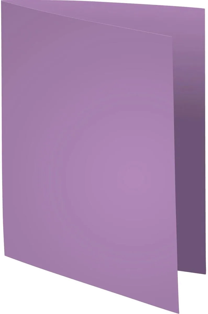 Exacompta 5x SUPER 160 - Pak van 100 dossiermappen 160g/m2- 24x32 cm voor A4. - 340008E de Exacompta en Violet – photo produit