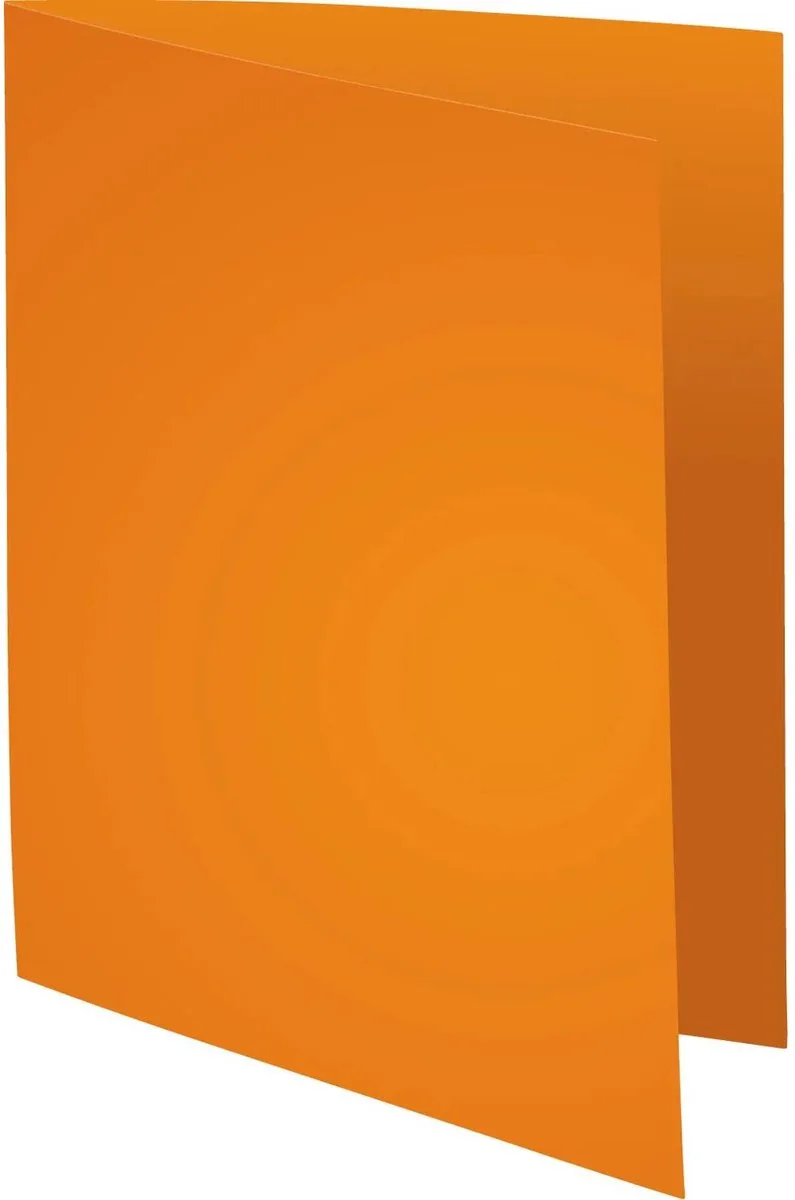 Exacompta 5x SUPER 160 - Pak van 100 dossiermappen 160g/m2- 24x32 cm voor A4. - 340007E fra Exacompta i Orange – produktbillede