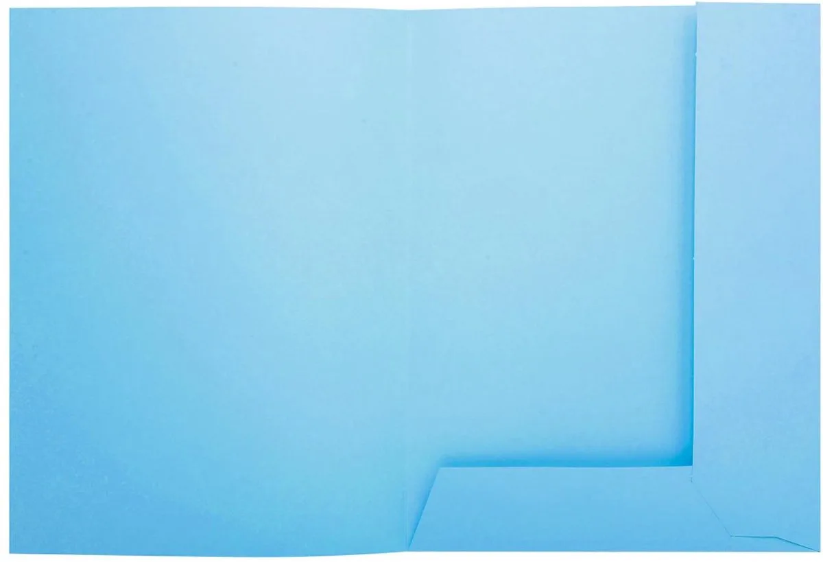 Exacompta 5x SUPER 210 - pak van 50 dossiermappen + 2 kleppen - 24x32cm - 332006E fra Exacompta i Lyseblå – produktbillede
