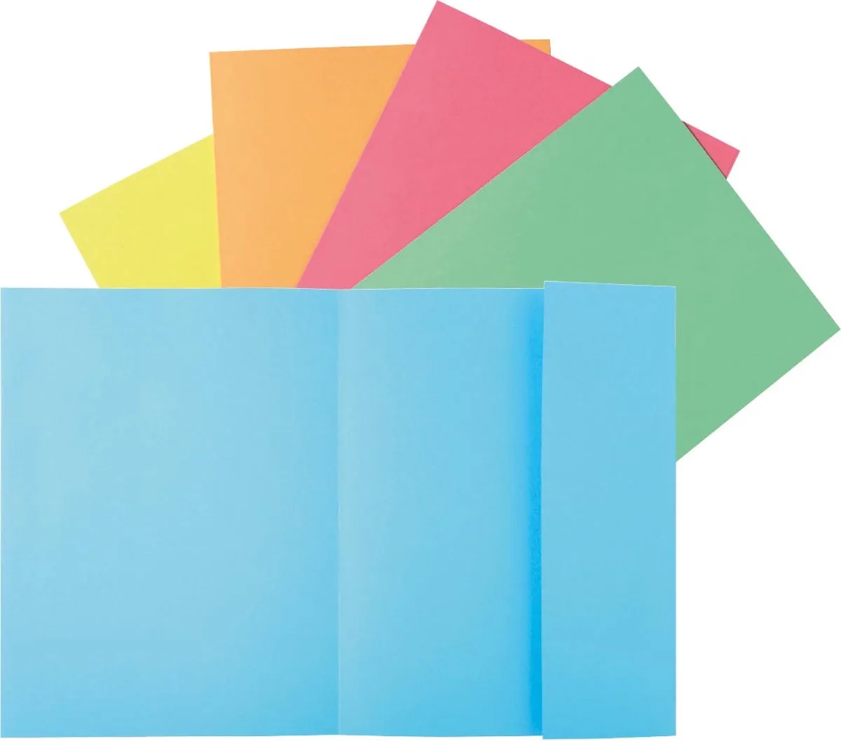 Exacompta 5x SUPER 210 - Pak van 50 dossiermappen met 1 klep - 24x32cm - 339000E van Exacompta in Geassorteerd – productfoto