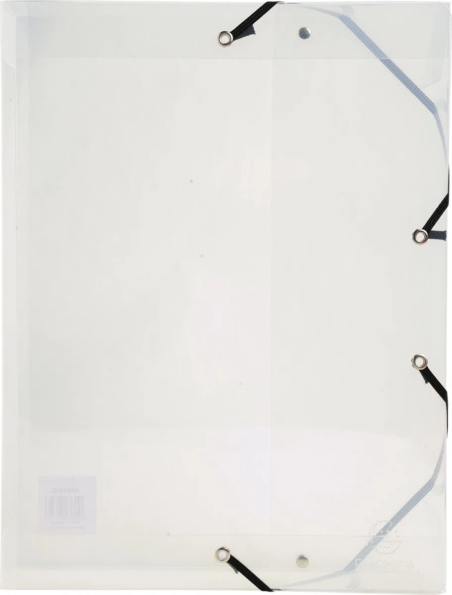 Exacompta 8x Crystal PP Klasseerdoos met Rug 60mm - A4 - 5982E fra Exacompta i Gennemsigtig – produktbillede