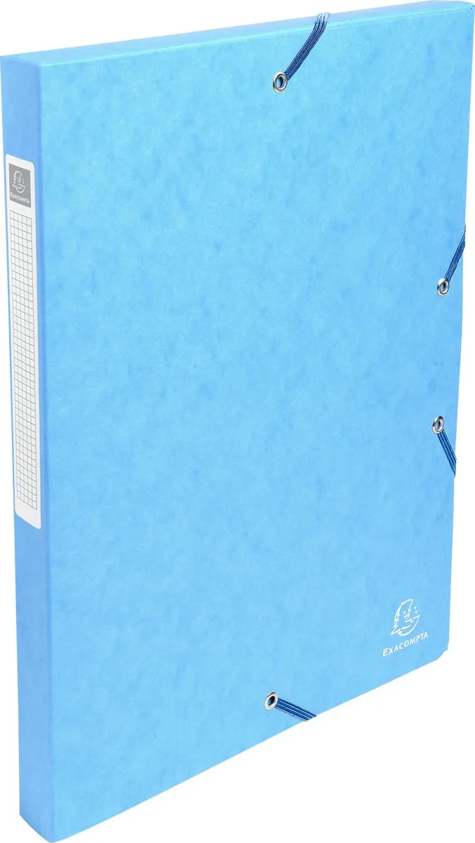 Exacompta 8x Klasseerdoos glanskarton Rug 25mm - A4 - 50306E by Exacompta in Turquoise – product photo
