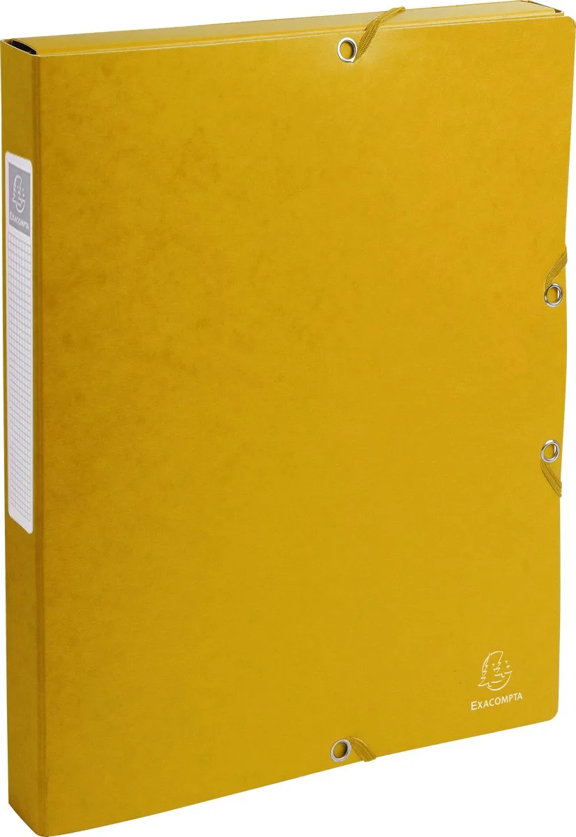 Exacompta 8x Klasseerdoos glanskarton Rug 25mm - A4 - 50309E de Exacompta en Jaune – photo produit