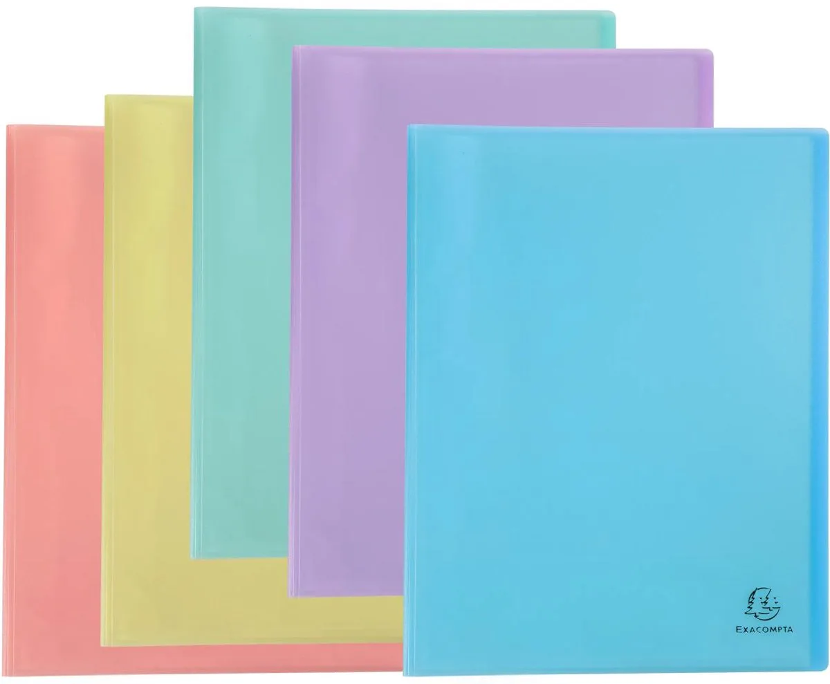 Exacompta 8x Showalbum in halfharde polypropyleen Chromaline Pastel 120 zichten - A4 - 88670E von Exacompta in Geassorteerd – Produktfoto