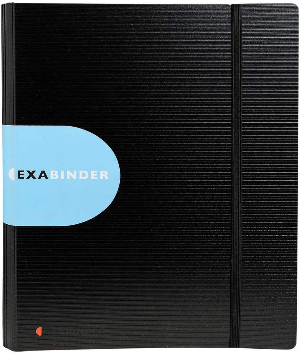 ExactivePP Ringband Exabinder met 4 D-ringen van 30mm - A4 maxi - 51234E fra Exacompta i Sort – produktbillede