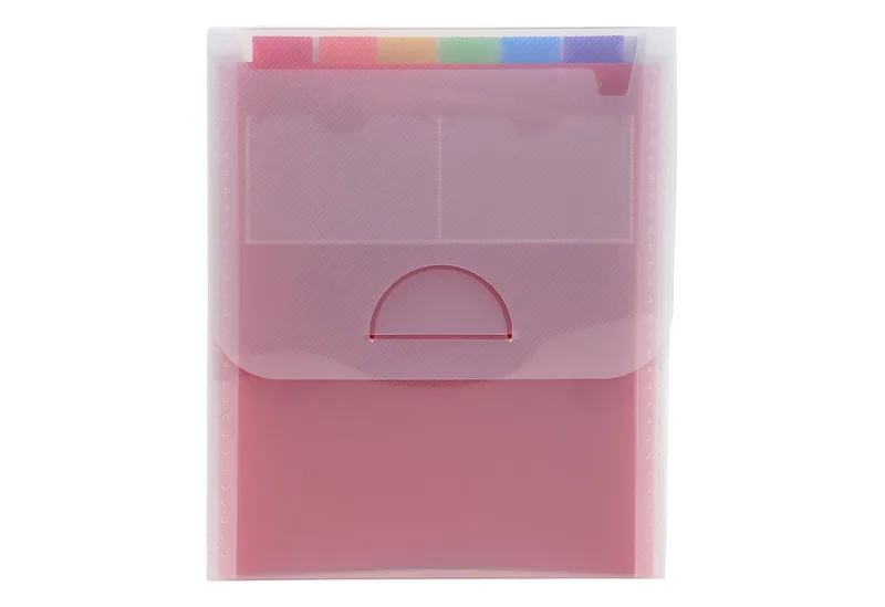 Fächermappe Exacompta Fächermappe Crystal vertikal 6tlg tr van Exacompta – productfoto