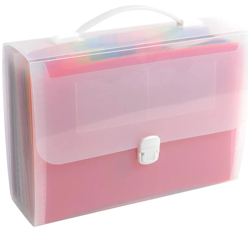 Fächermappe mit Griff Crystal, 24 Fächer van Exacompta – productfoto