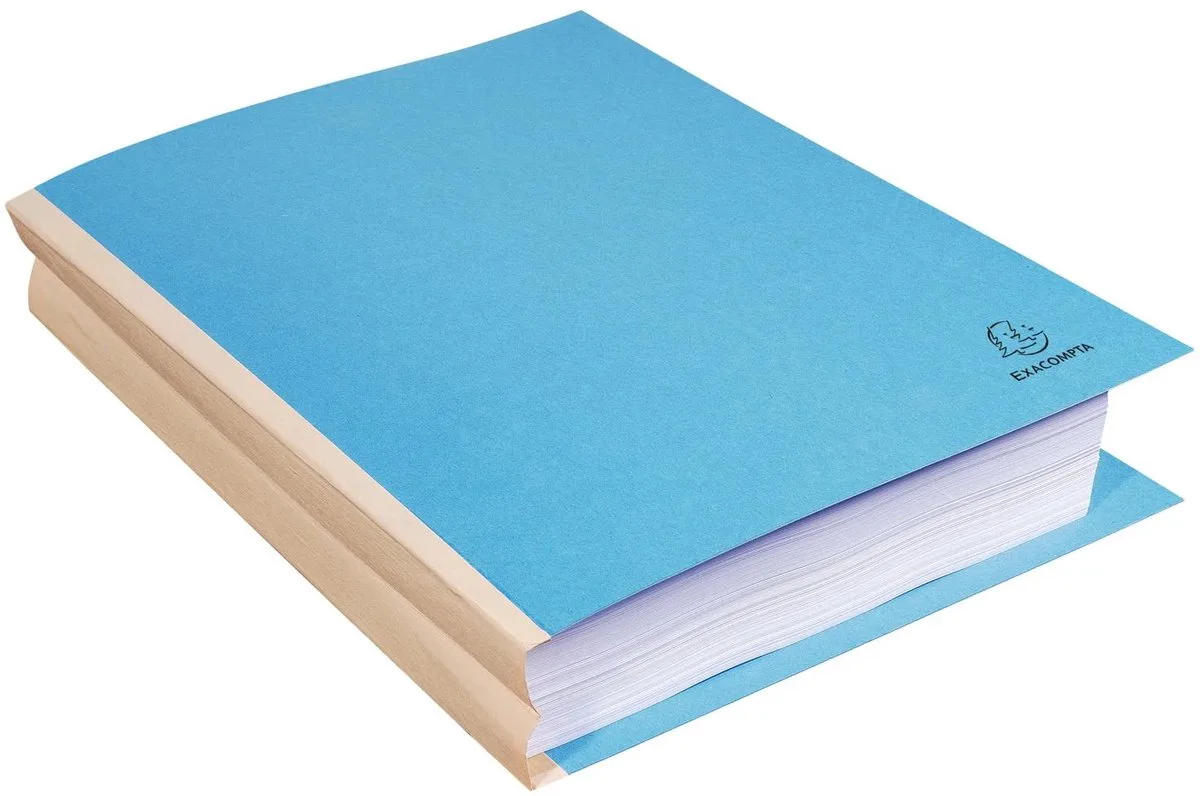 FOREVER® 320 g/m2 - Pak van 25 dossiermappen met linnen rug - A4 - 770010E de Exacompta en Fel blauw – photo produit