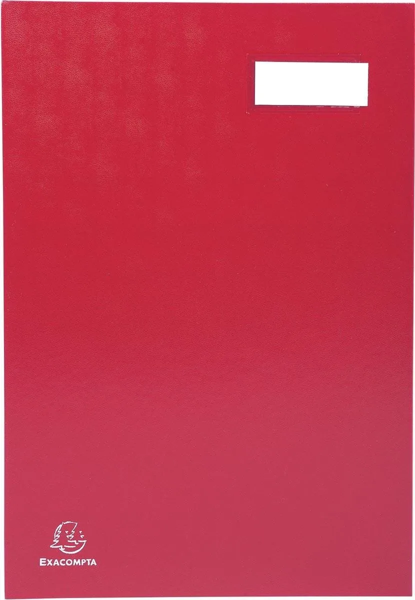 Unterschriftenmappe für DIN A4 rot von Exacompta in Rot – Produktfoto