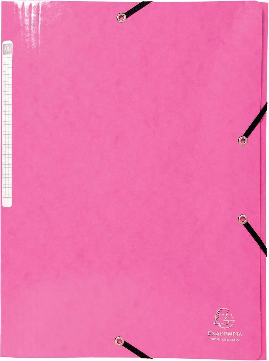 IDERAMA® Elastomap 3 kleppen Maxi Capacity 425gm2 A4 - 55824E by Exacompta in Pink – product photo
