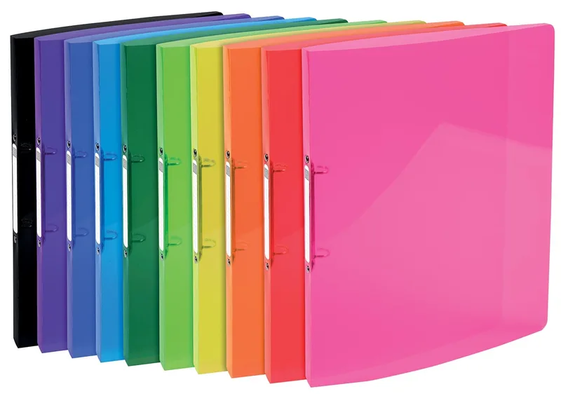 Iderama ringmap, voor ft A4, Uit PP met softcover, 2 ringen van 15 mm, geassorteerde kleuren de Exacompta – photo produit