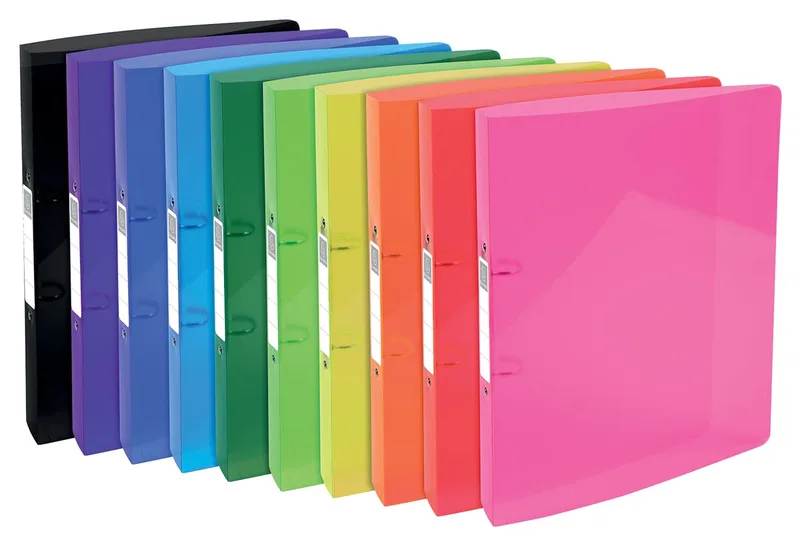 Iderama ringmap, voor ft A4, Uit PP met softcover, 2 ringen van 30 mm, geassorteerde kleuren von Exacompta – Produktfoto
