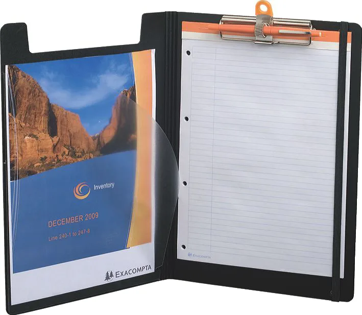Klemmbrett-Mappe EXABOARD, DIN A4, PP, schwarz van Exacompta – productfoto