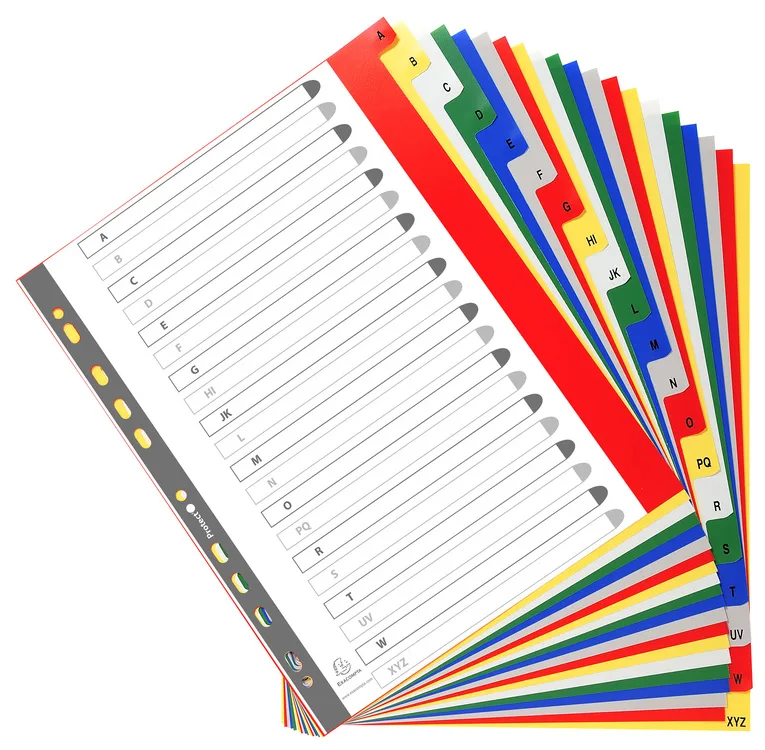 Kunststoff-Register, A-Z, DIN A4+, 20-teilig by Exacompta – product photo