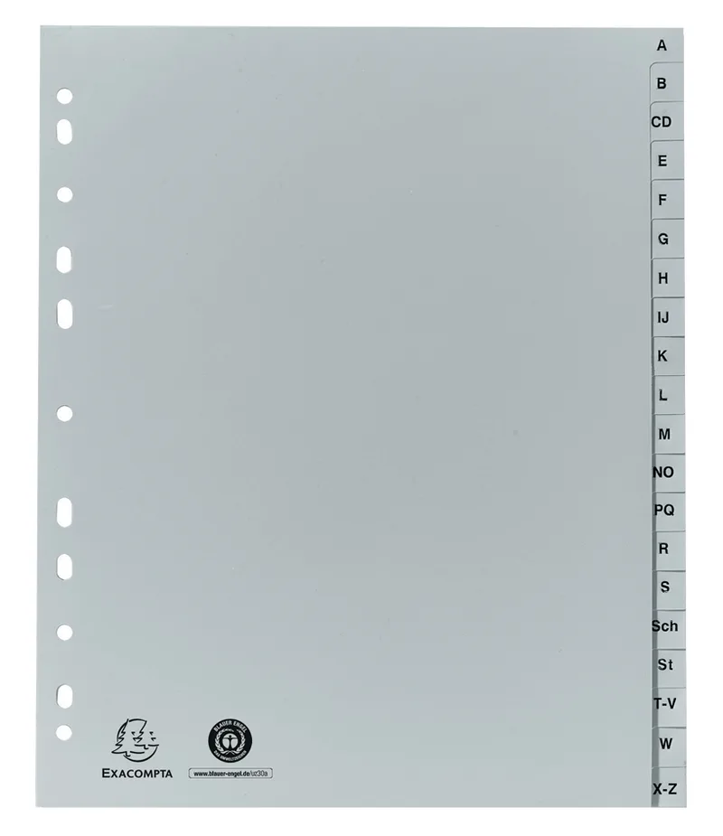 Kunststoff-Register, A-Z, DIN A4+, 20-teilig by Exacompta – product photo