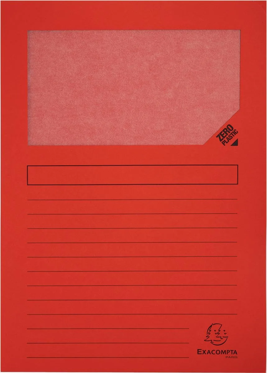 L-map Forever | voor ft A4 | pak van 25 stuks de Exacompta en Rouge – photo produit