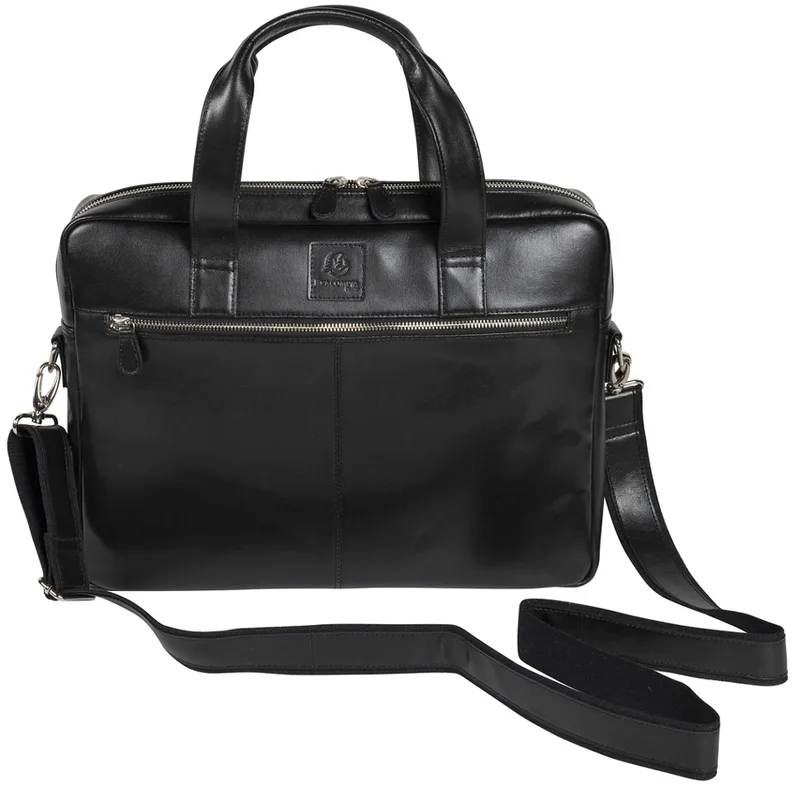 Notebook-Umhängetasche EXACTIVE, Leder, schwarz by Exacompta – product photo