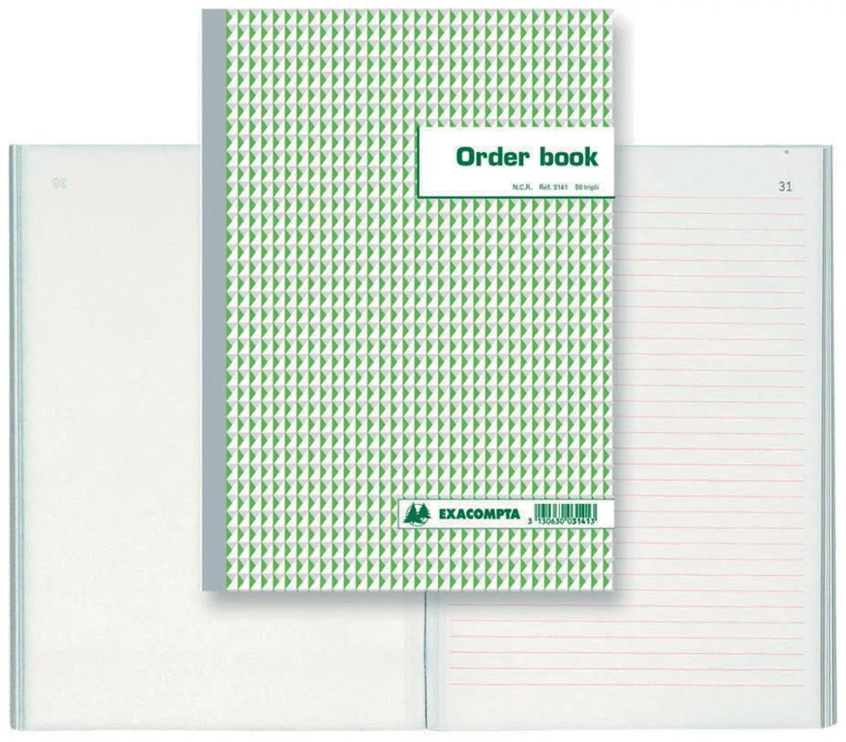 ORDERBOEK 29,7X21 50B TRIPLI fra Exacompta – produktbillede