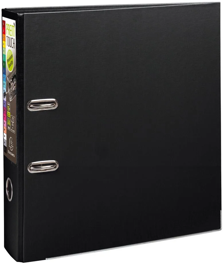 ordner Prem'Touch, ft A4 maxi, rug van 8 cm, zwart van Exacompta – productfoto