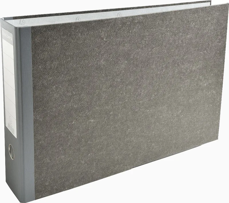 Ordner Wolkenmarmor, A3 quer, 80 mm, grau von Exacompta – Produktfoto