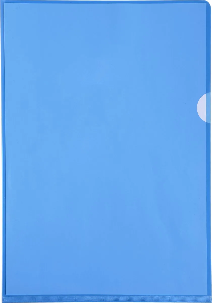 Pak van 100 L mappen - gladde PVC 13/100e - A4 - 661225E fra Exacompta i Blå – produktbillede