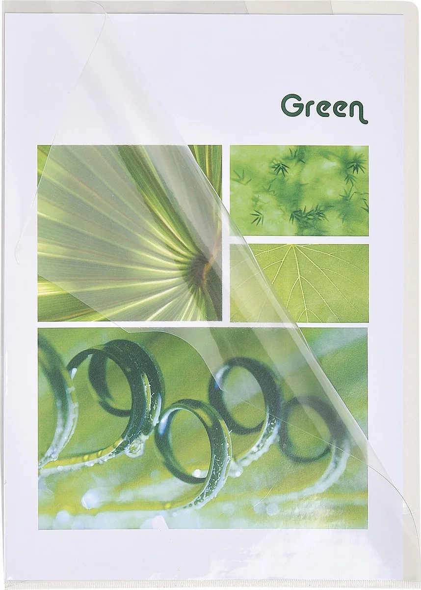 Pak van 100 L mappen - gladde PVC 13/100e - A4 - 661230E fra Exacompta i Gennemsigtig – produktbillede