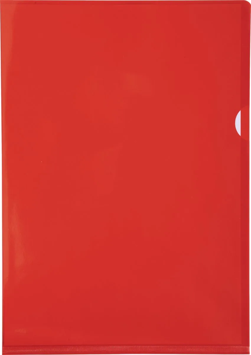 Pak van 100 L mappen - gladde PVC 13/100e - A4 - 661275E fra Exacompta i Rød – produktbillede