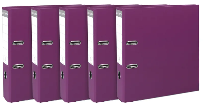 PP-Ordner Premium, A4, 80 mm, fuchsia, 5er Pack by Exacompta – product photo