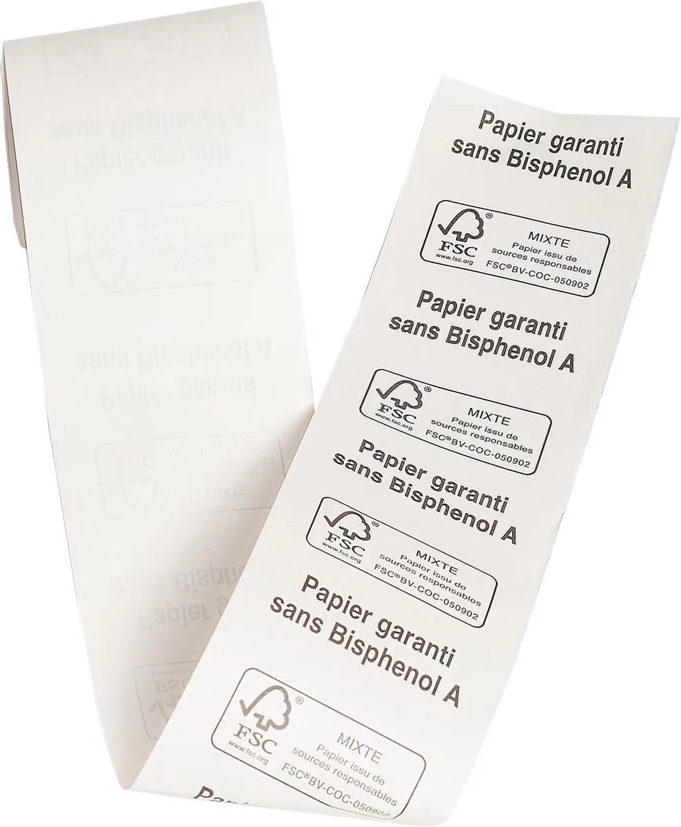 printerpapier THERMISCH papier REKENROL 57X40X18 PK 5 de Exacompta en Blanc – photo produit