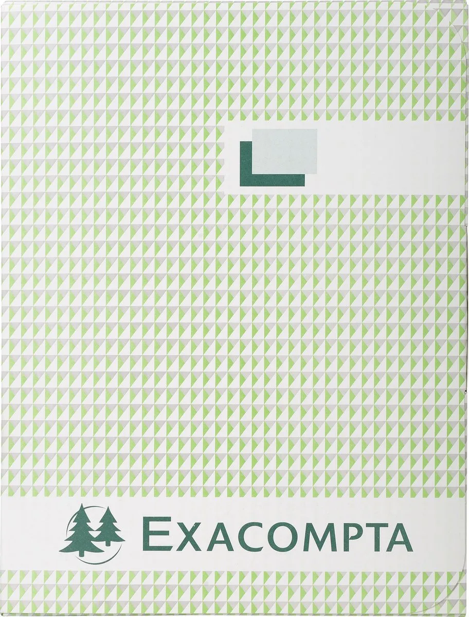 Register 29,7x21cm geruit 5x5 - genummerd - 300 blad - 413E von Exacompta in Schwarz – Produktfoto
