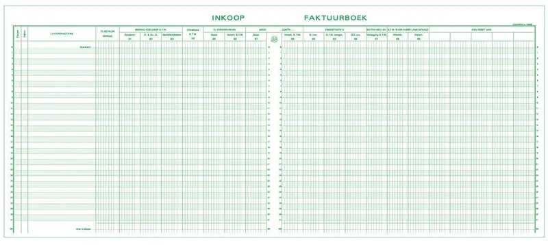 register inkoop, ft 27 x 32 cm, Nederlandstalig by Exacompta – product photo